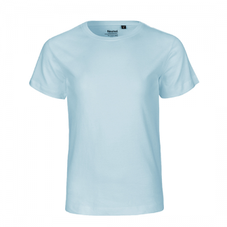 hellblaues Kinder T-Shirt aus Biobaumwolle
