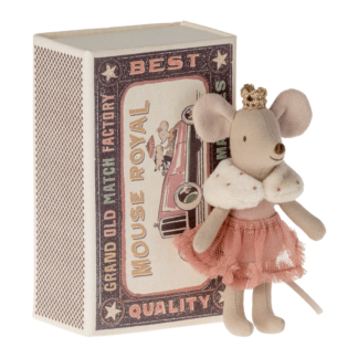 Maileg Little Sister Mouse Princess in matchbox