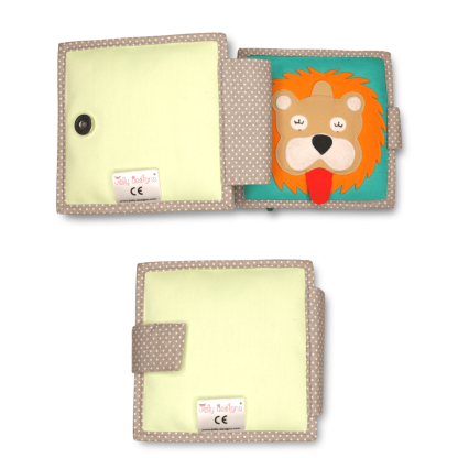 Jolly Design Quiet Book Sleeping Lion Schlafender Löwe Rückseite