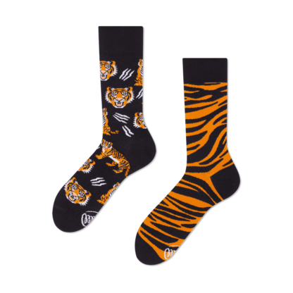 Many Mornings Socks Feet of the Tiger