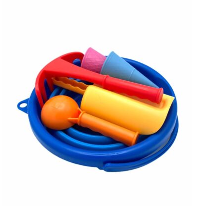 Sandspielset 7in1 mit Falteimer blau