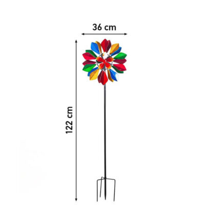 Metall Windrad Kinetic Art Flower
