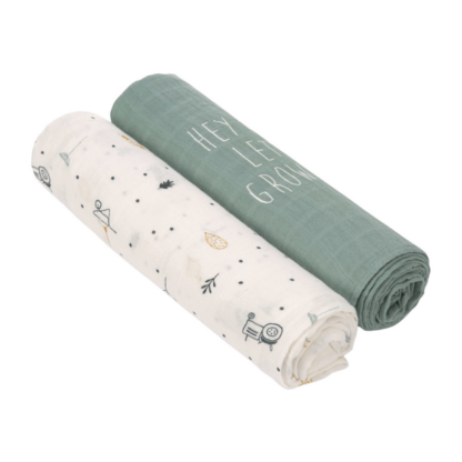 Lässig Swaddle heavenly soft XL 2er Garden Explorer Traktor