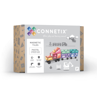 Connetix Pastel Transport Set 50 Teile