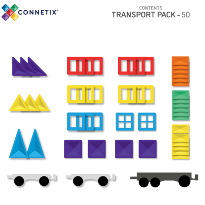 Connetix Rainbow Transport Set 50 Teile