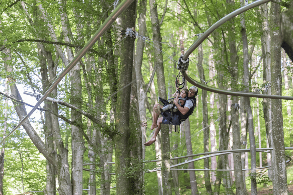 Familywald Ossiacher See Waldachterbahn Fly Line villach