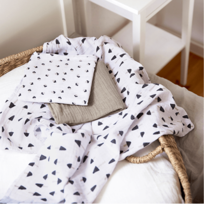 Lässig Swaddle L 3er Little Forest olive